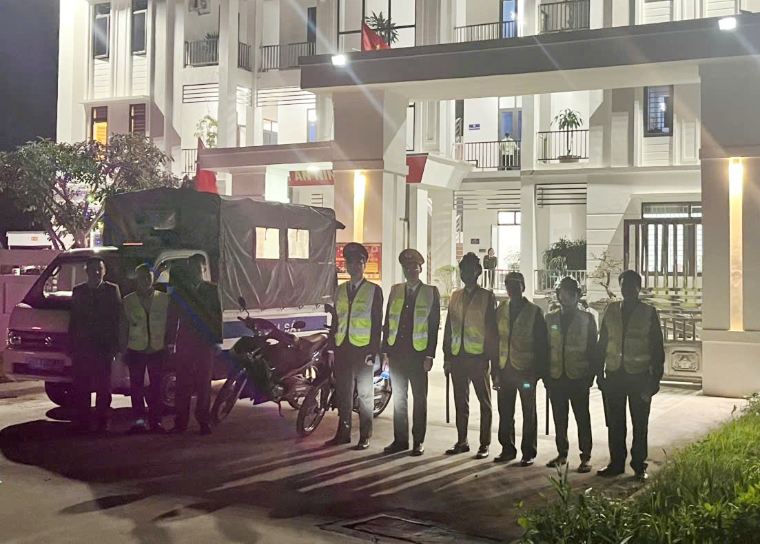 Công an xã Hà Bắc thành lập Tổ phản ứng nhanh để xử lý các tình huống đột xuất phát sinh trong thời gian bầu cử